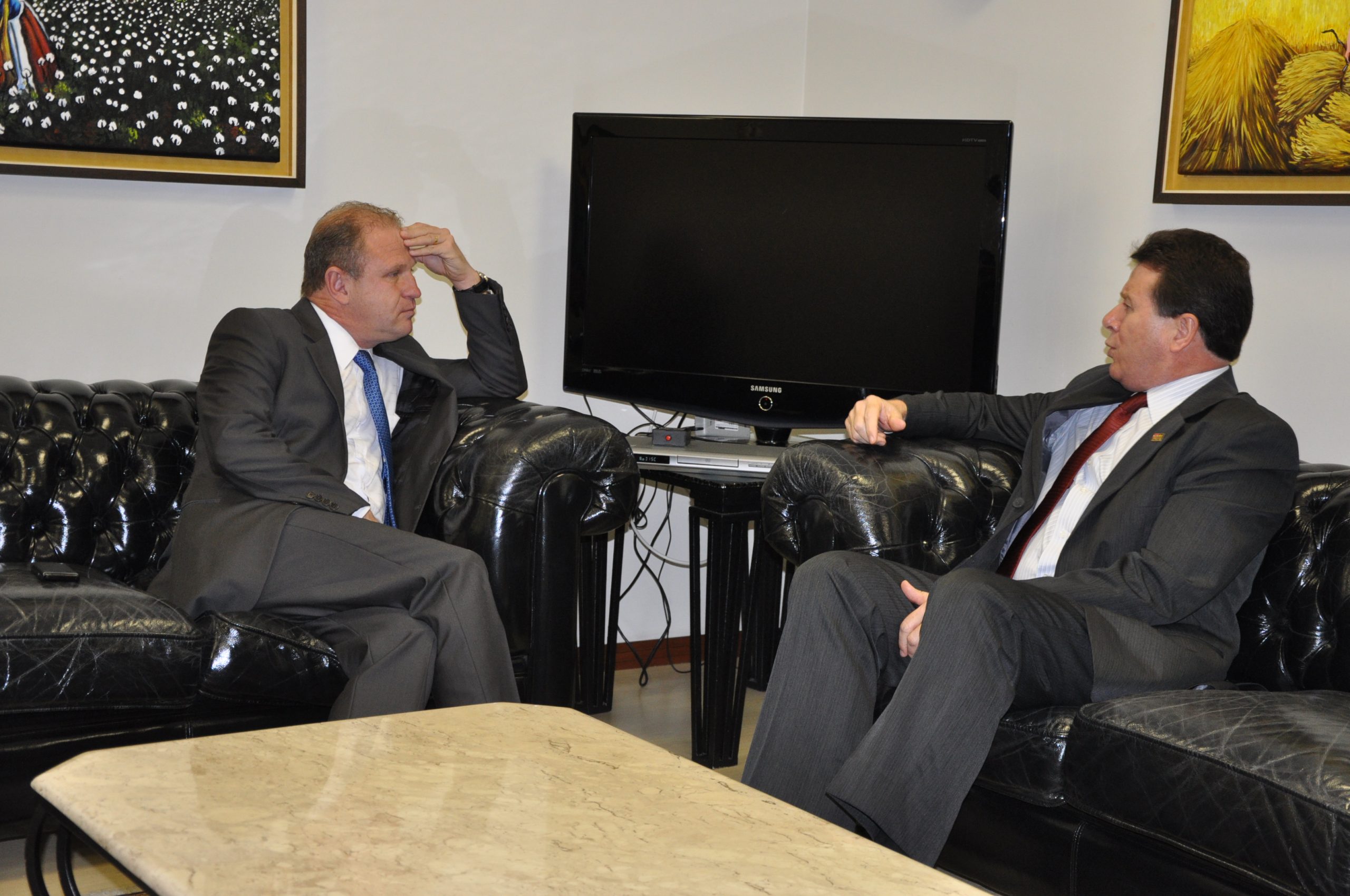 Ernesto Reck apresenta ações da FACISC a presidente da Alesc
