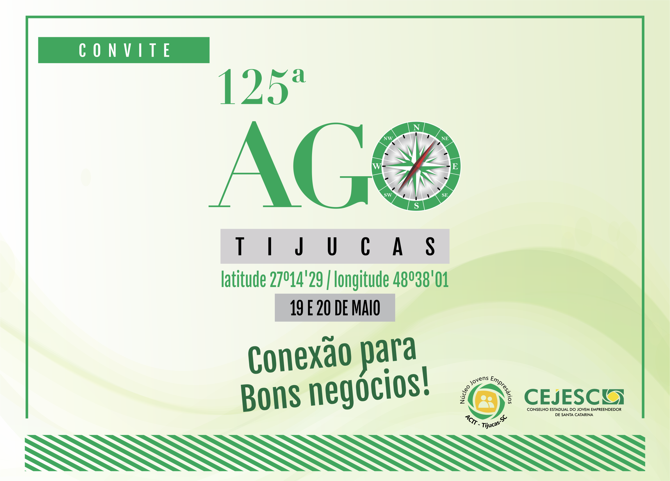 Tijucas será sede de encontro estadual de Jovens Empresários