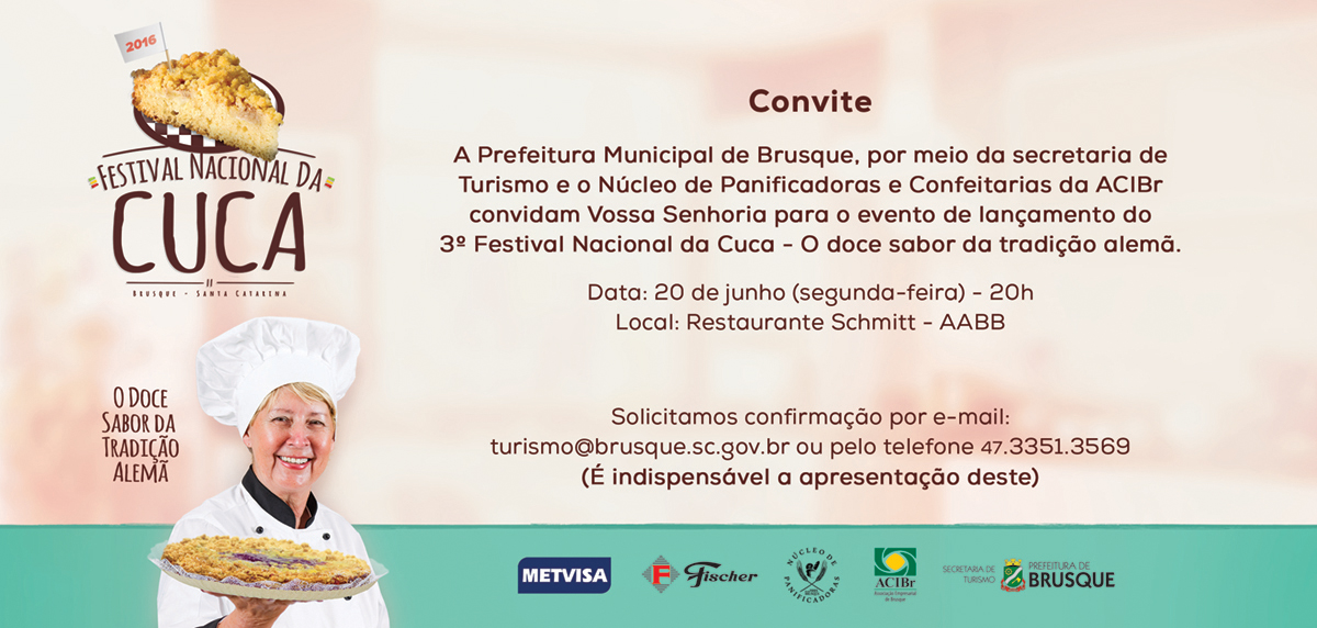 Núcleo de Panificação da ACIBr lança 3º Festival Nacional da Cuca
