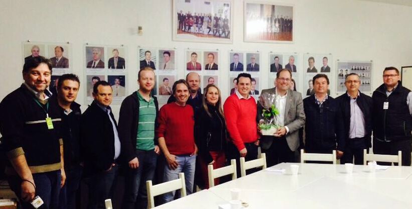 Diretor financeiro da Facisc faz visitas a associações Diretor financeiro da Facisc faz visitas a associações