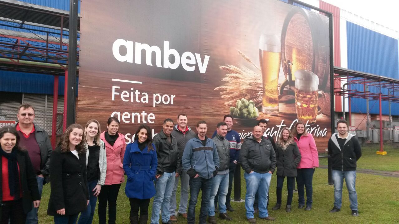 Núcleo de Segurança do Trabalho de Rio do Sul visita a Ambev SC
