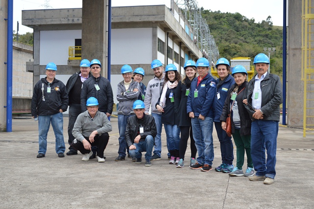 Núcleo Empresarial Rota das Termas de Palmitos e São Carlos faz visita técnica a Usina Foz do Chapecó Energia