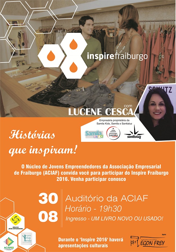 Núcleo de Fraiburgo promove Inspire 2016 Núcleo de Fraiburgo promove Inspire 2016