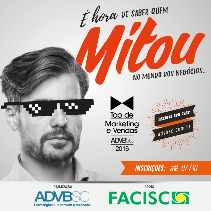ADVB/SC prorroga as inscrições para o Prêmio Top  de Marketing e Vendas 2016