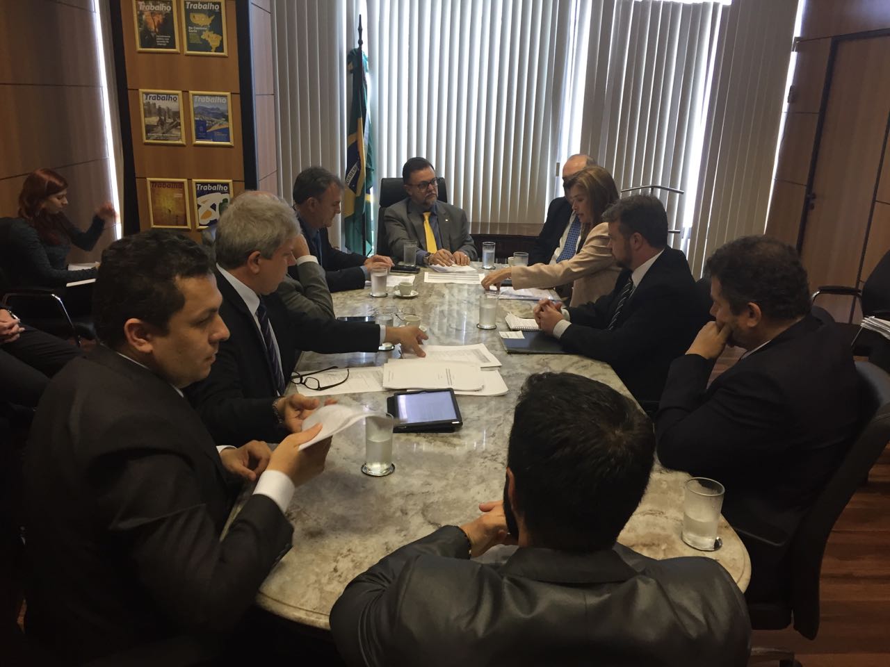 Representantes de Núcleos de Imobiliárias de SC são recebidos por ministro do trabalho