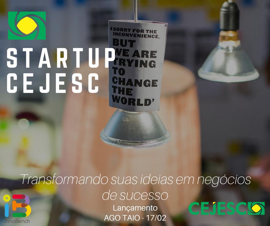 Cejesc lança startup Programa de Inovação Cejesc lança startup Programa de Inovação