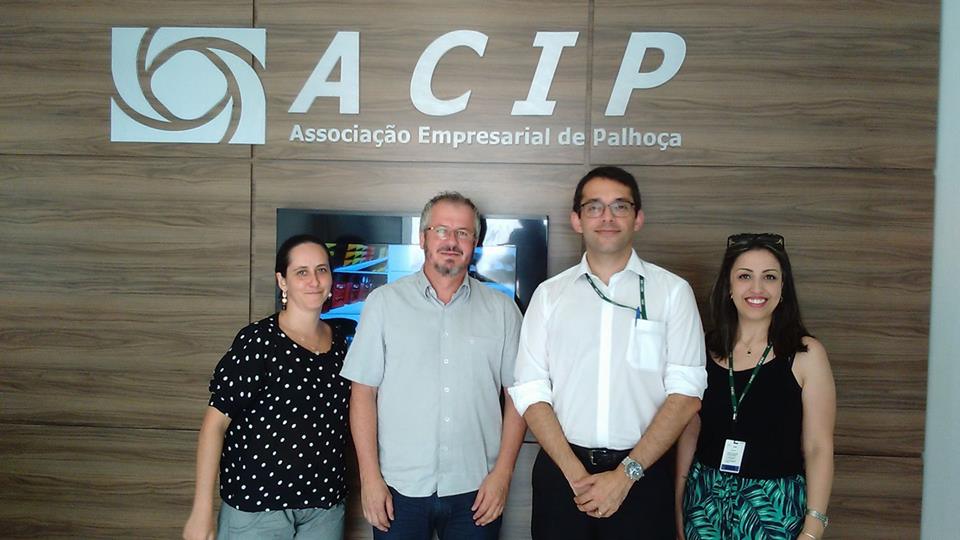 ACIP de Palhoça celebra parceria com o Senai/SC