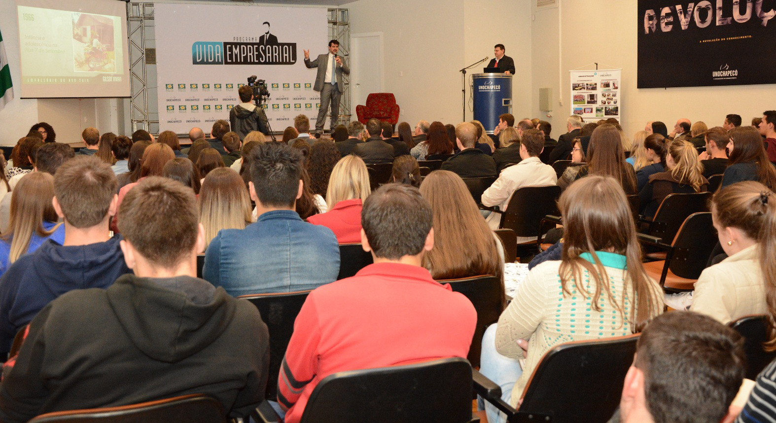 Programa Vida Empresarial da ACI de Chapecó tem participação do empresário Gilson Vivian