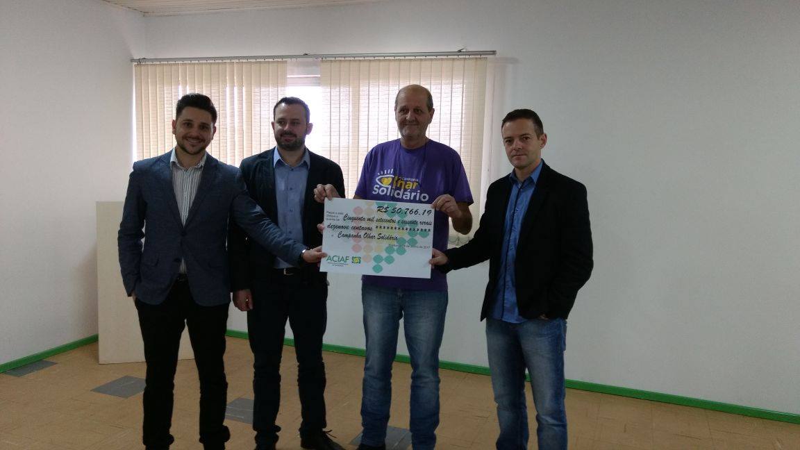 ACI de Fraiburgo: Campanha Olhar Solidário arrecada mais de 50 mil reais ACI de Fraiburgo: Campanha Olhar Solidário arrecada mais de 50 mil reais