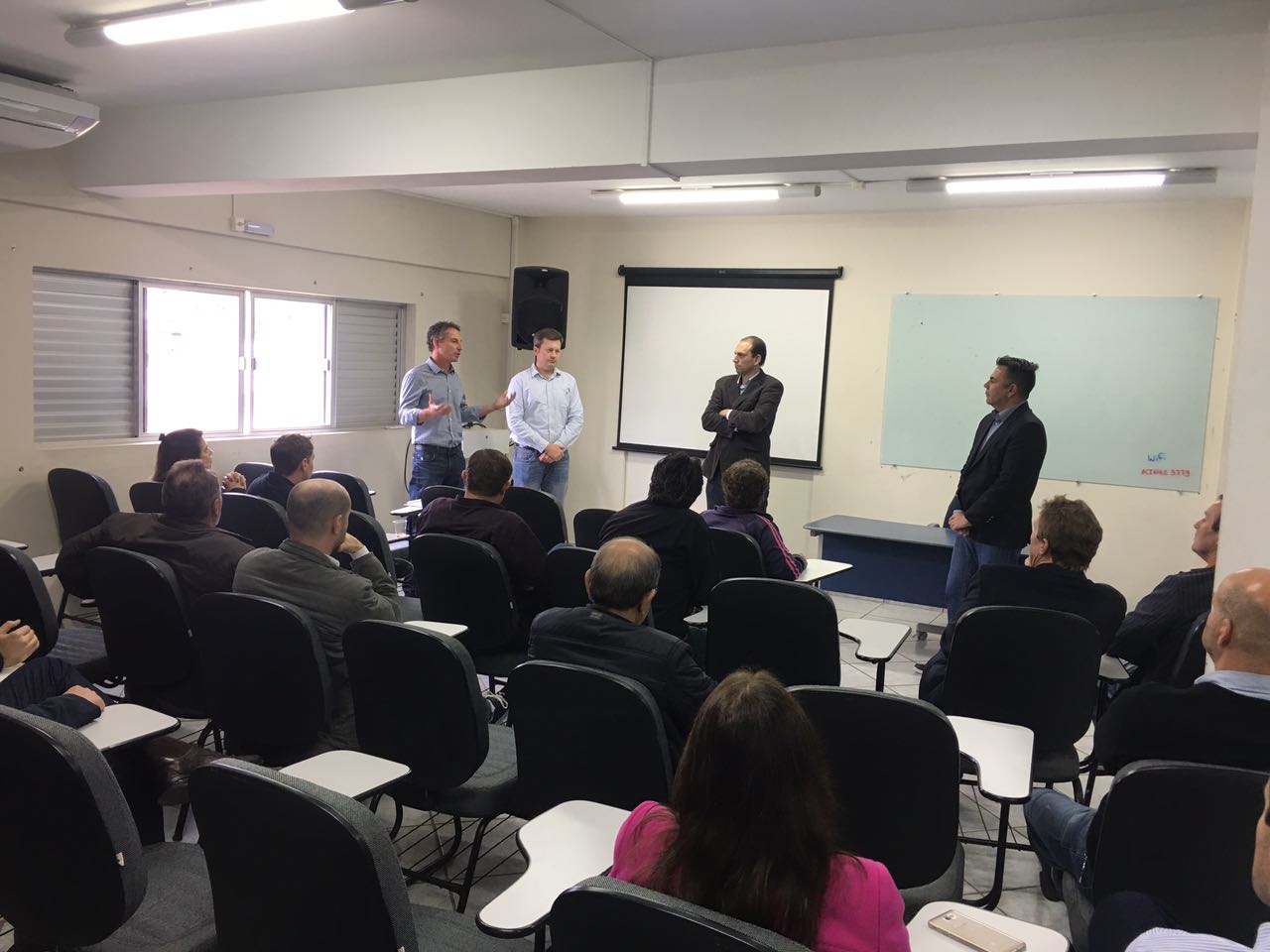 Lideranças recebem secretário de infraestrutura em Braço do Norte