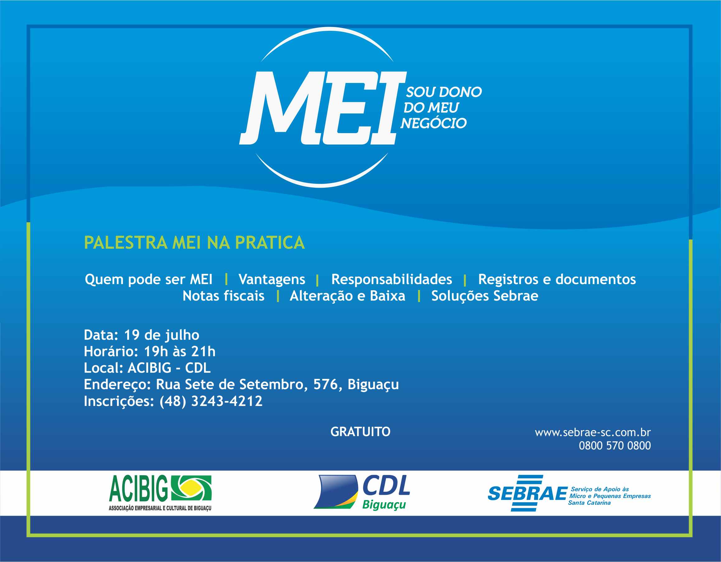 ACI de Biguaçu realiza palestra para microempreendedores individuais