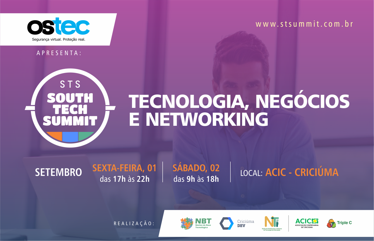 Criciúma sedia evento de tecnologia Criciúma sedia evento de tecnologia