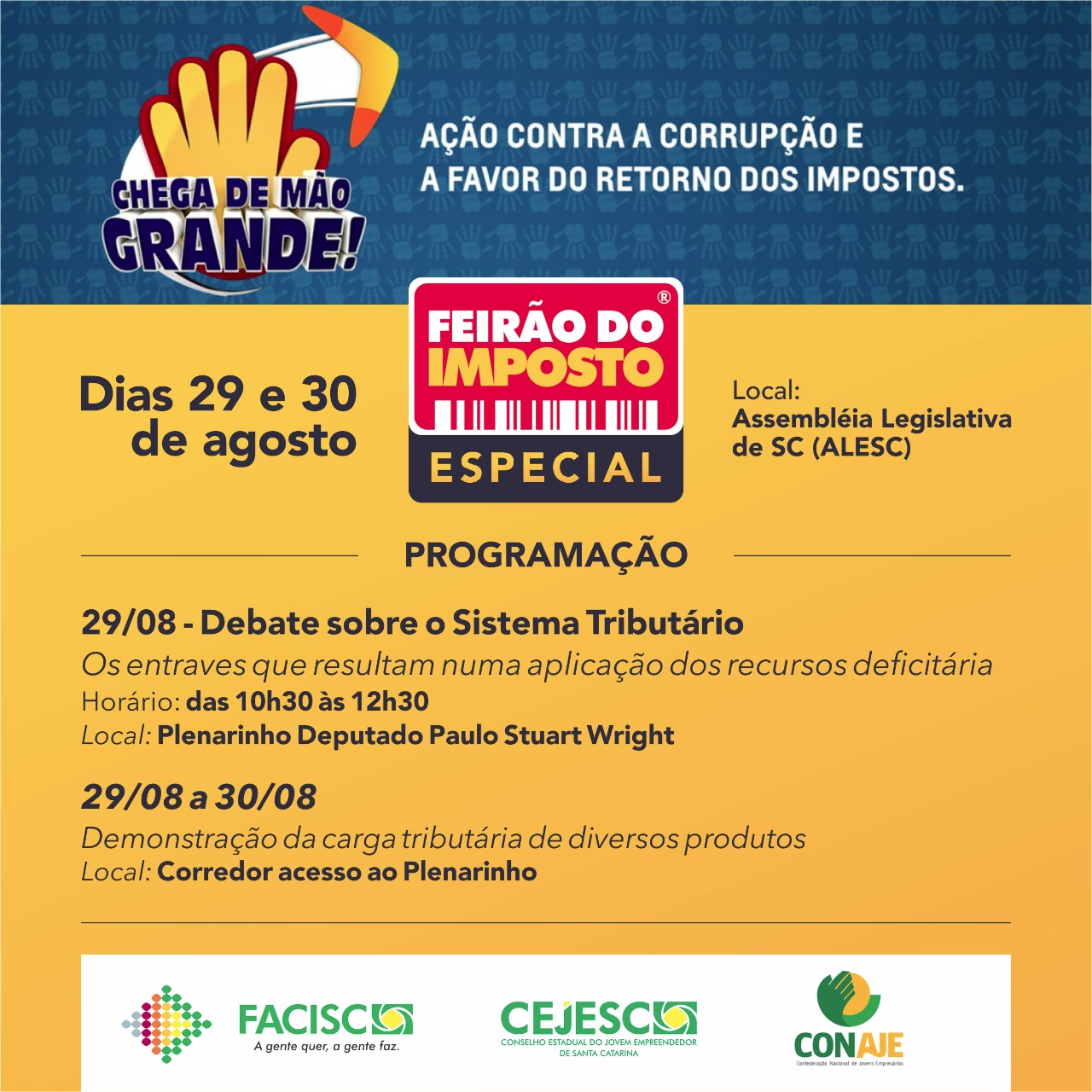 Cejesc realiza Painel de Debates sobre Sistema Tributário na Assembleia Legislativa