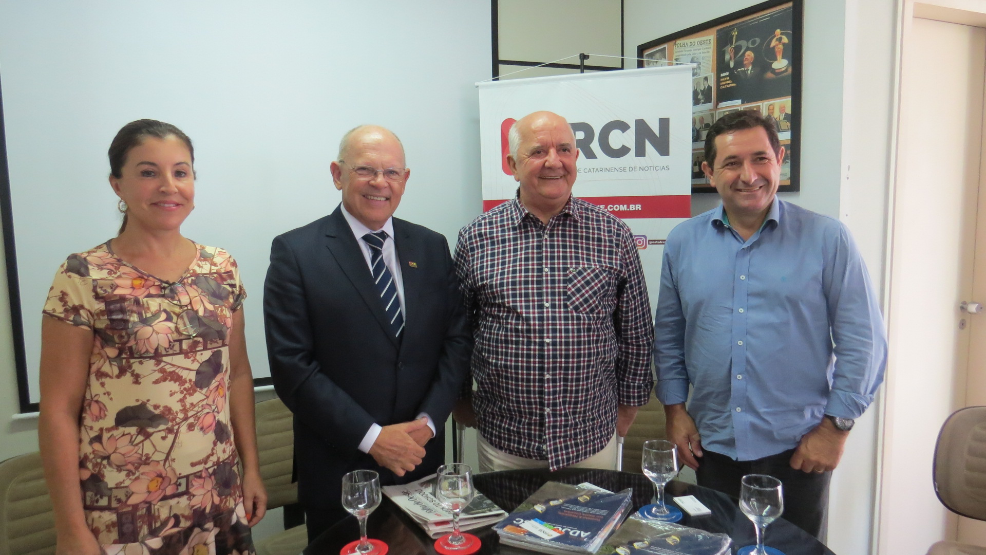 Representantes da Adjori/SC recebem presidente e vp de marketing da Facisc