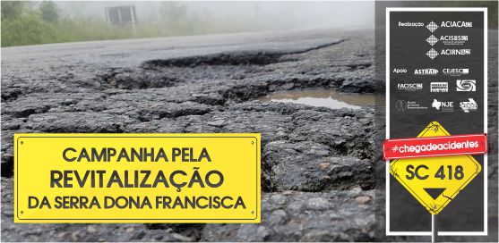 Campanha regional visa cobrar a revitalização da Serra Dona Francisca