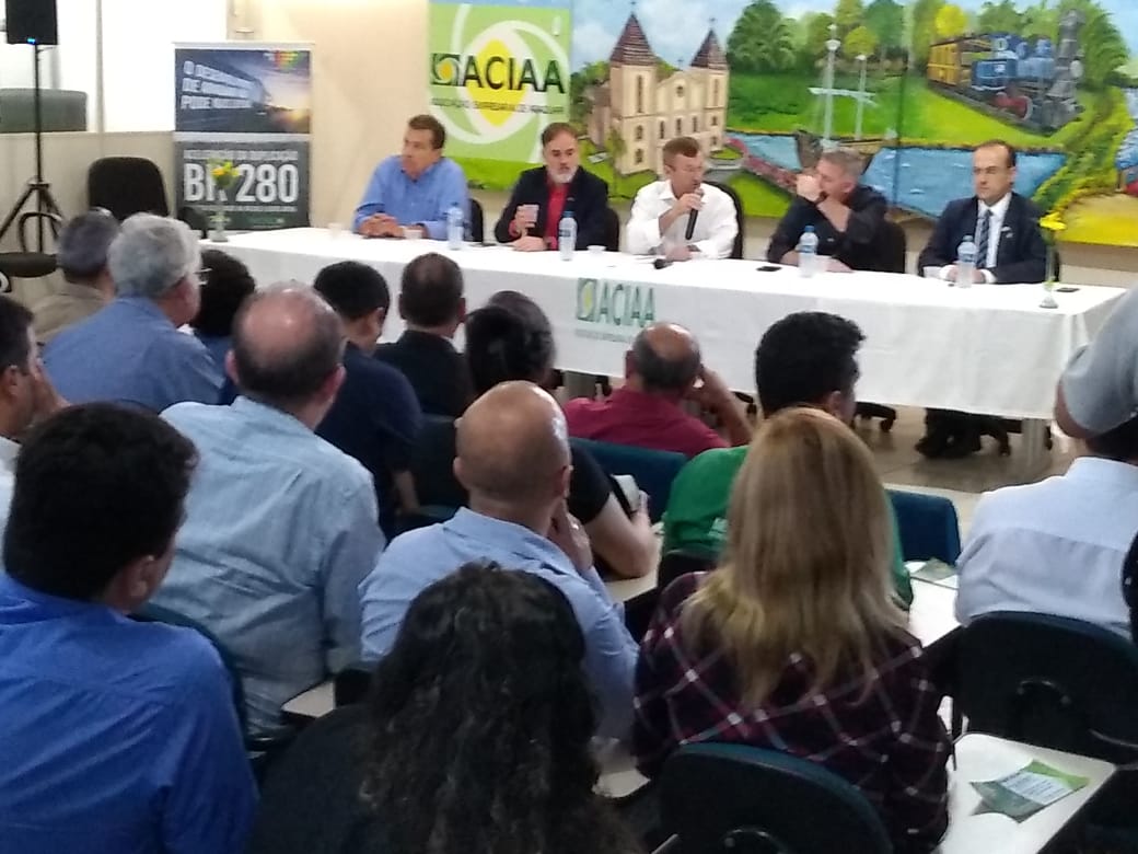 Situação da BR 280 é abordada em evento da ACIAA de Araquari