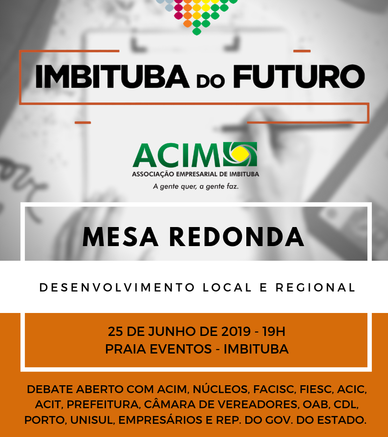 Imbituba do Futuro: mesa redonda discutirá desenvolvimento regional a partir da cidade portuária