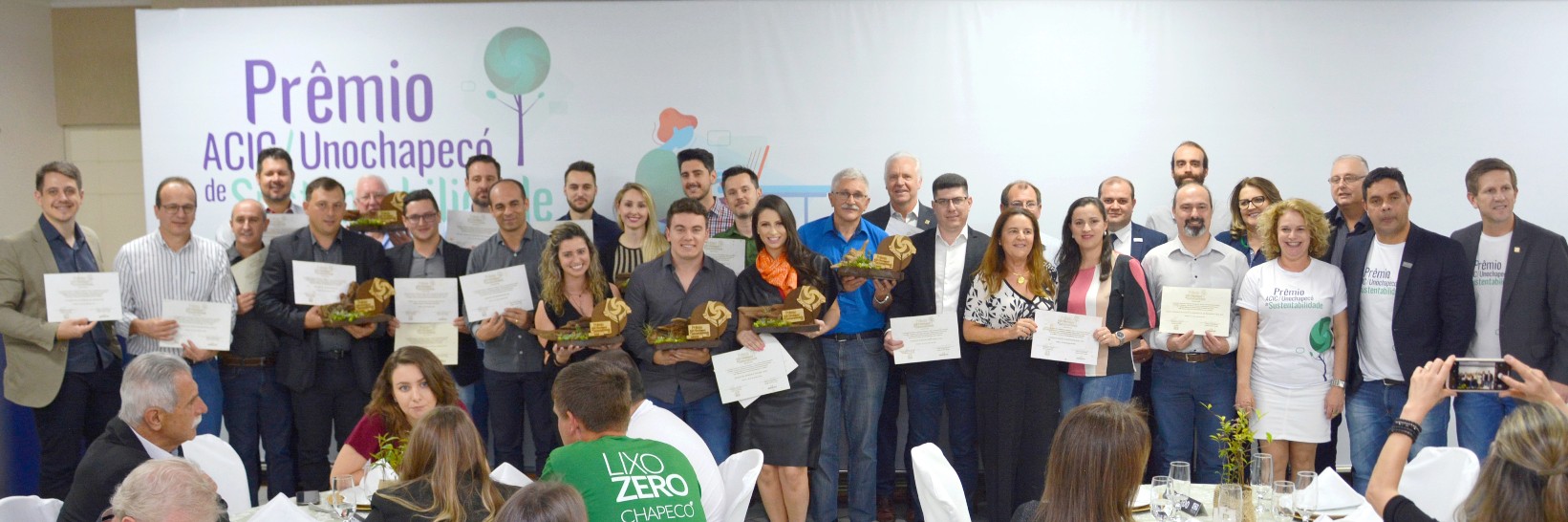 Empresas recebem o Prêmio ACIC/Unochapecó de Sustentabilidade
