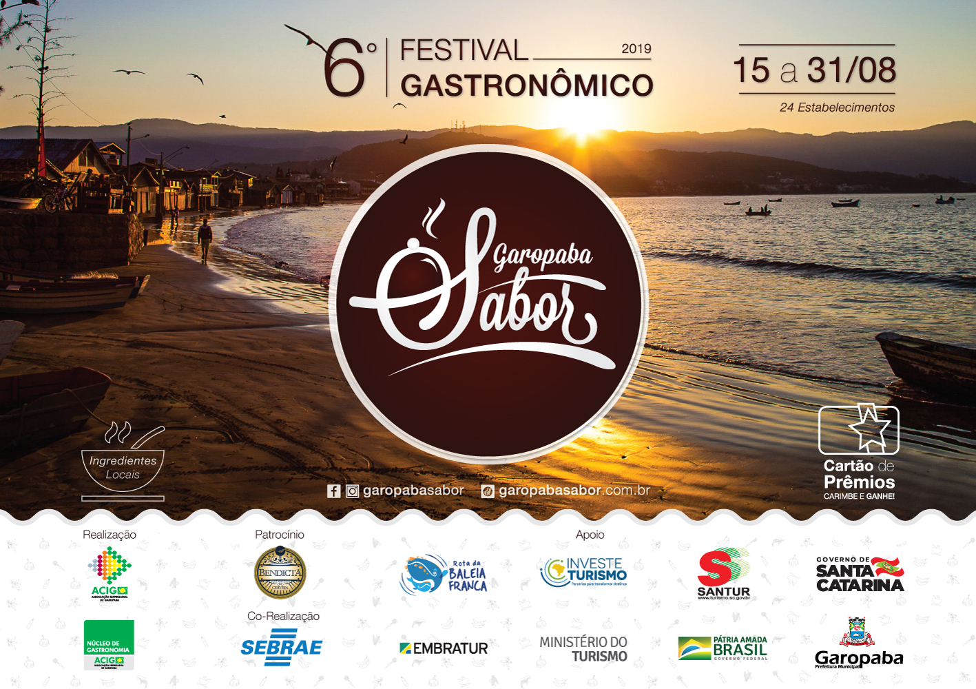 Vem aí a 6ª edição do Festival Gastronômico Garopaba Sabor Vem aí a 6ª edição do Festival Gastronômico Garopaba Sabor