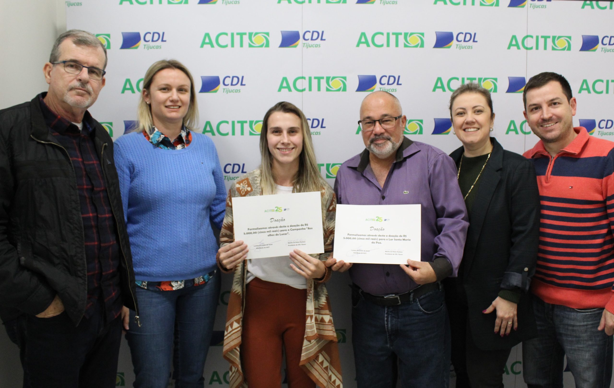 Em Tijucas, entidades repassam valor arrecadado no Encontro de Gigantes para projetos sociais
