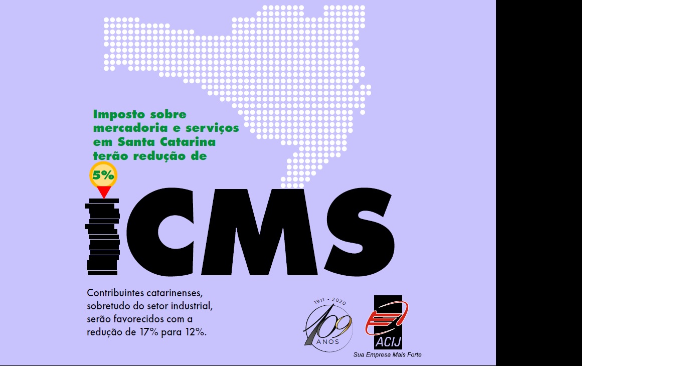ACIJ avalia operações internas de ICMS em Santa Catarina que terão redução de 5% ACIJ avalia operações internas de ICMS em Santa Catarina que terão redução de 5%