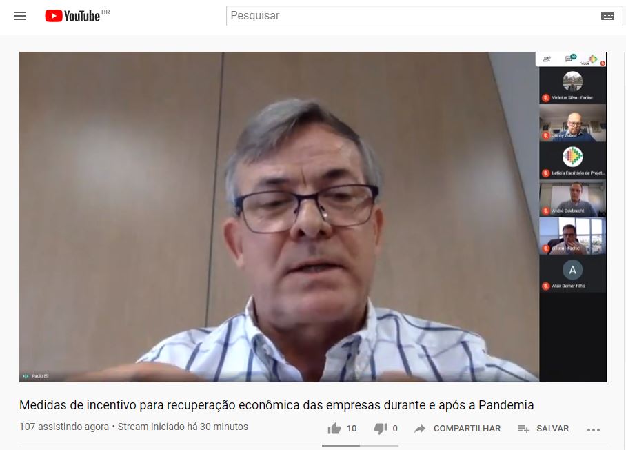 Facisc discute medidas de incentivo para recuperação econômica com secretário da Fazenda