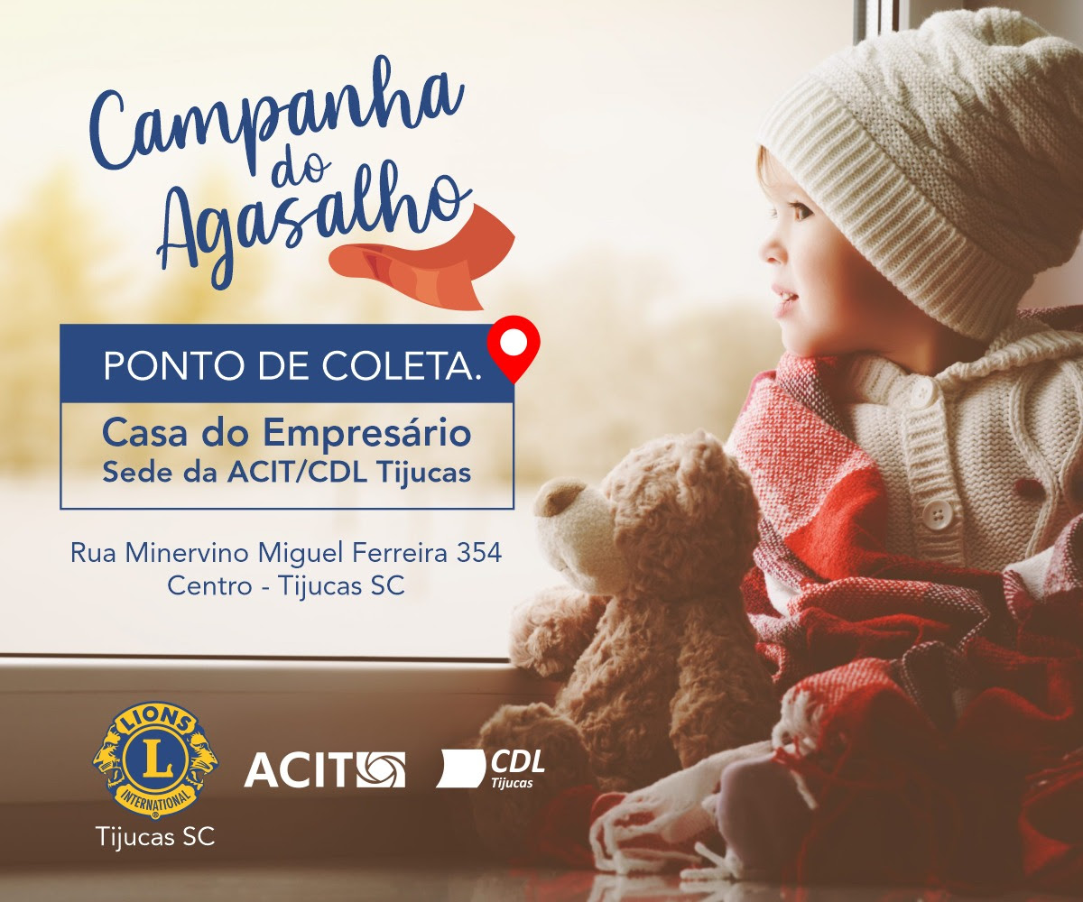 ACIT Tijucas e parceiros realizam campanha de arrecadação de agasalhos ACIT Tijucas e parceiros realizam campanha de arrecadação de agasalhos