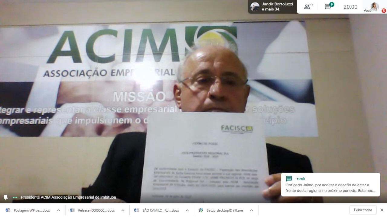 Novo vice-presidente Regional do Sul é de Imbituba