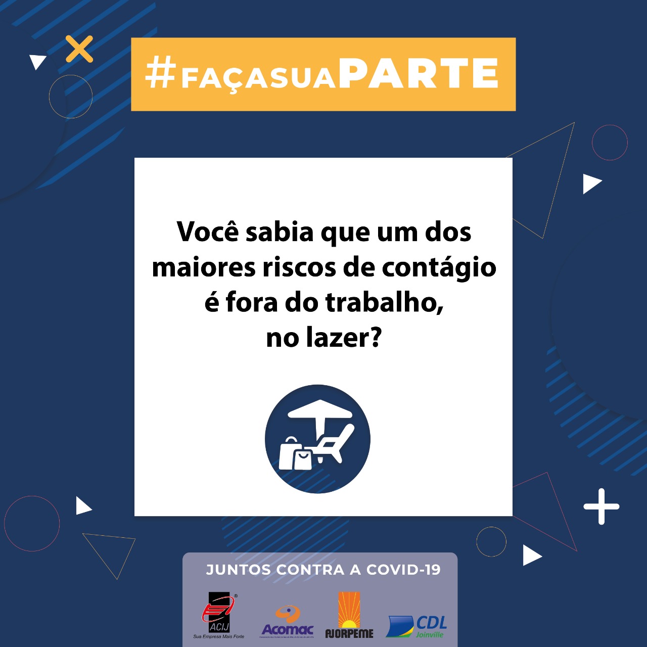 Em Joinville, ACIJ integra campanha de entidades que pede que cada cidadão faça sua parte contra a covid-19