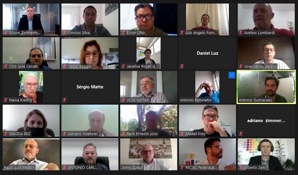 Em momento de integração, atual e futura diretoria da Facisc tem reunião conjunta