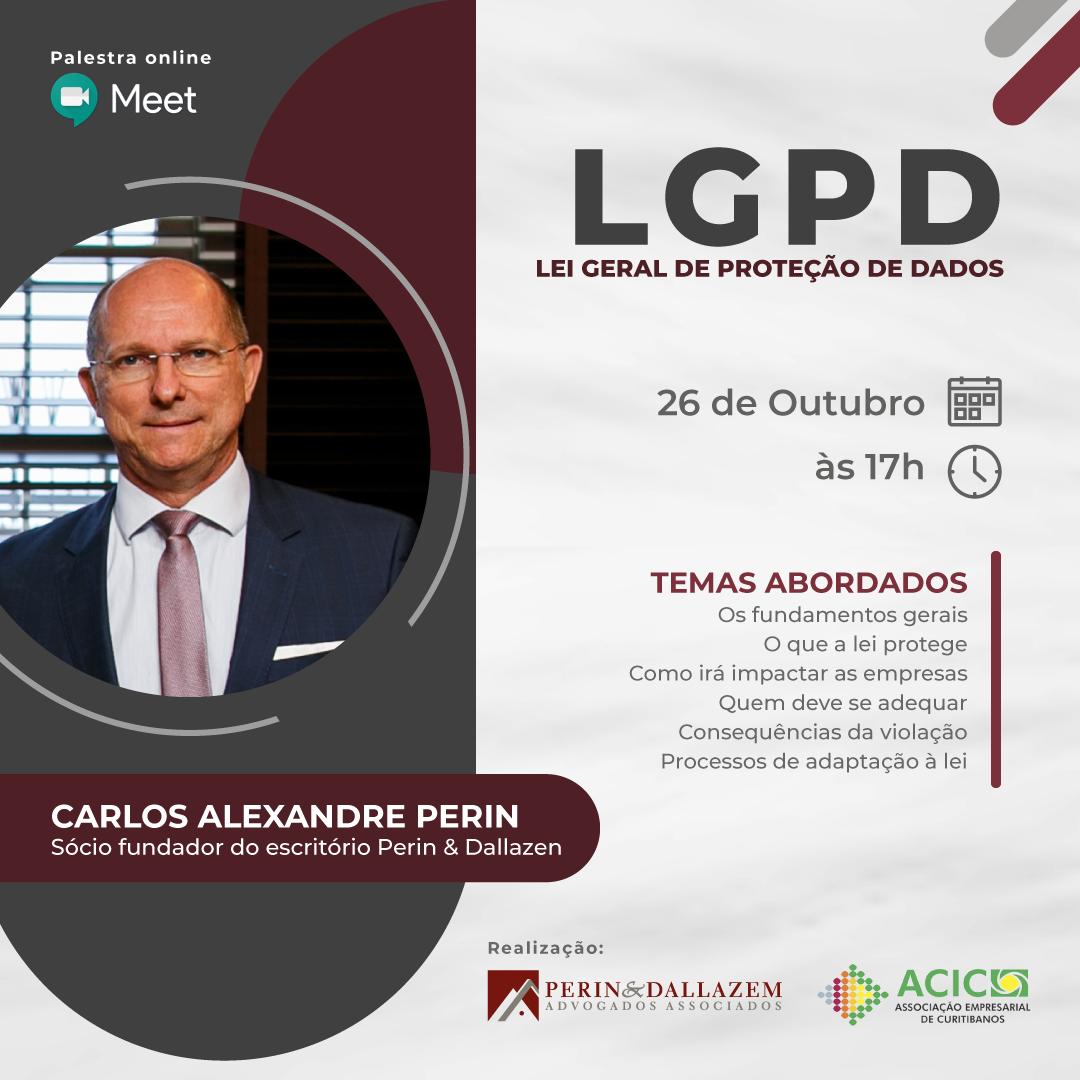 Caçador promove palestra online e gratuita sobre LGPD dia 26 de outubro Caçador promove palestra online e gratuita sobre LGPD dia 26 de outubro