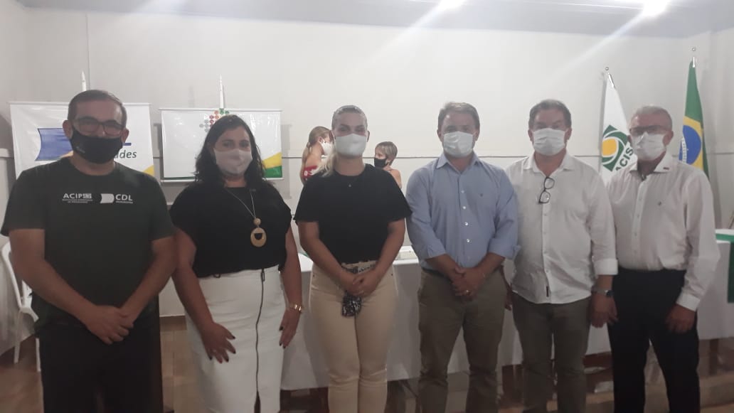Diretores da Facisc prestigiam posse da Acisc Saudades/Cunhataí