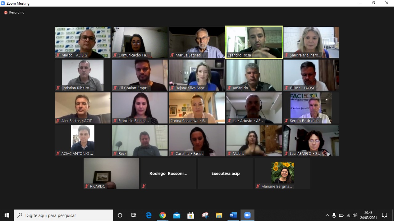 Conselho Metropolitano para o Desenvolvimento Econômico da Grande Florianópolis é apresentado na plenária regional da Facisc