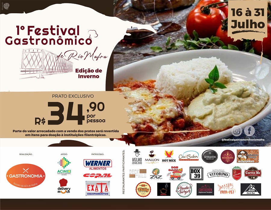 Festival Gastronômico movimenta Rio Mafra e Região