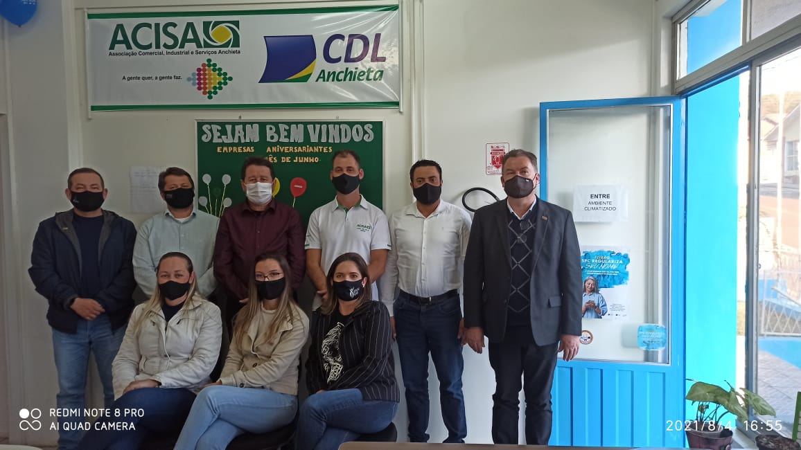 Diretores da Facisc visitam ACIs da regional Noroeste