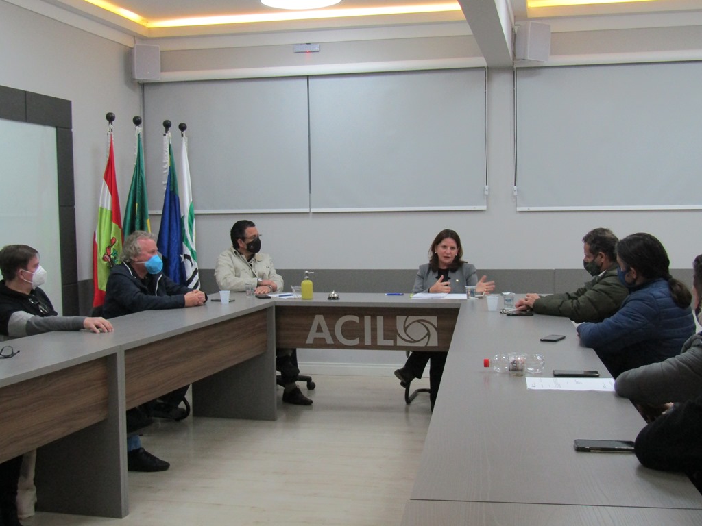 Infraestrutura e saúde estiveram em pauta em reunião da diretoria da ACIL com a deputada Carmen Zanotto