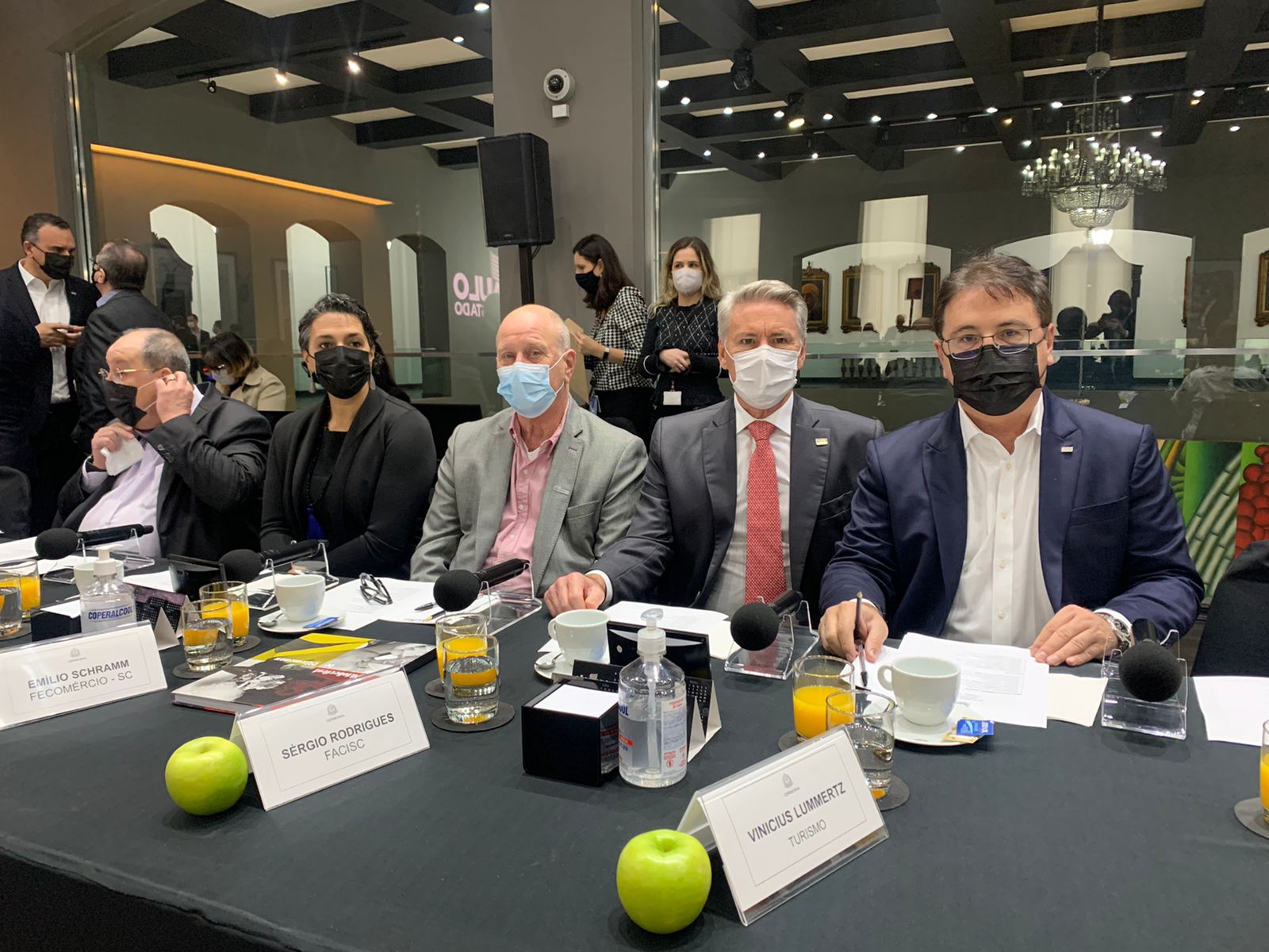 Presidente da Facisc representa setor produtivo de SC em reunião com governo de SP