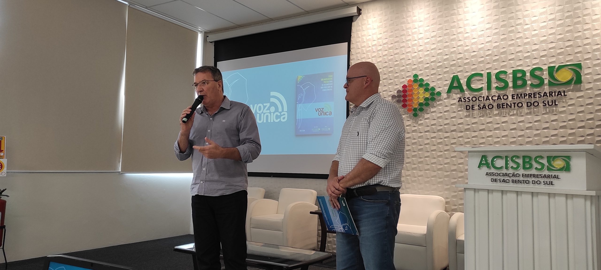 Em São bento do Sul, prefeito falou sobre tópicos do Voz Única no Diálogos Institucionais