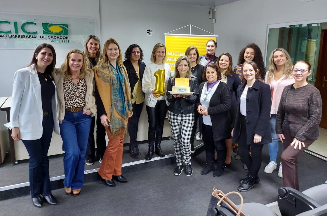 Núcleo da Mulher Empreendedora da ACIC Caçador completa 1 ano