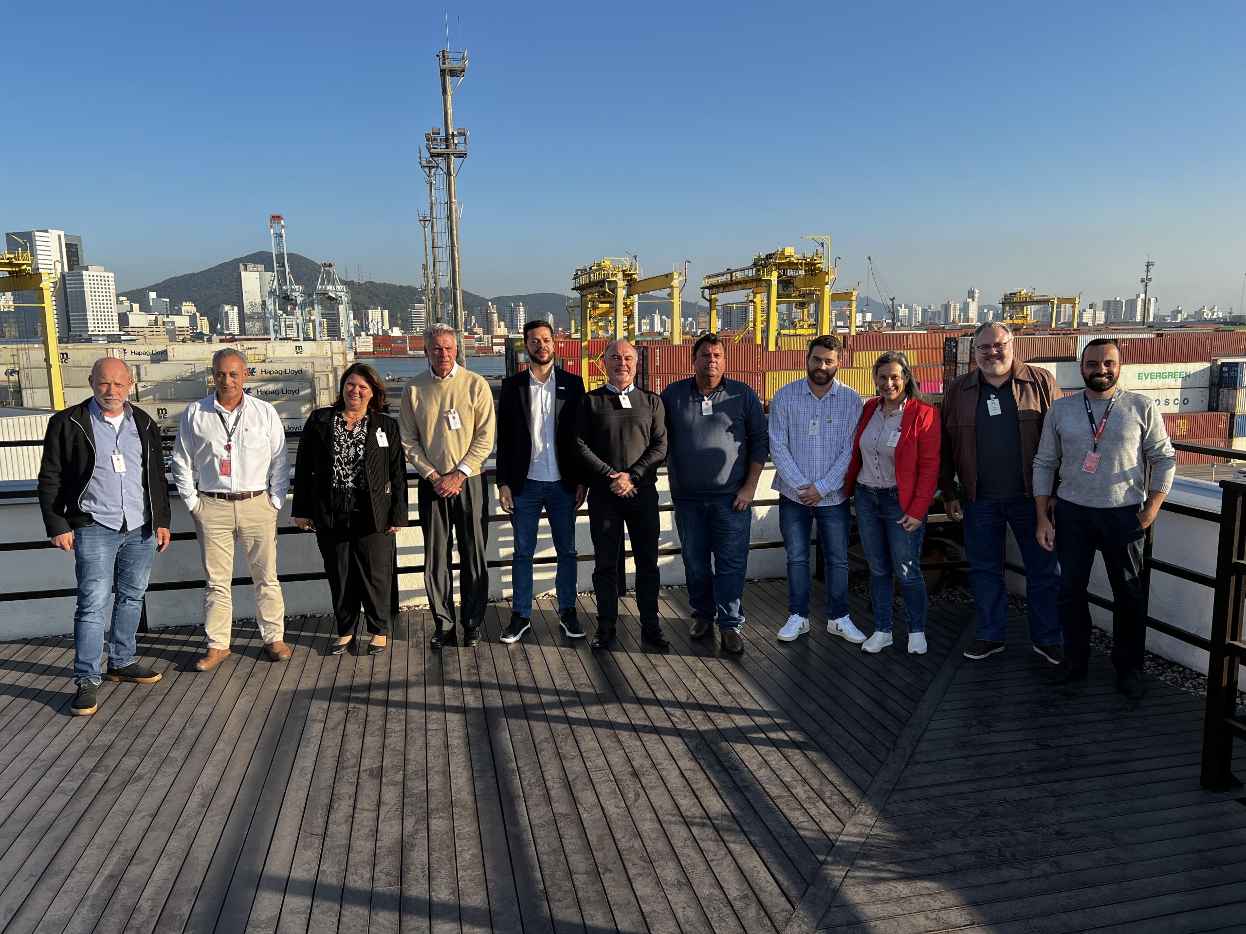 Em visita à Portonave, Facisc e ACIs do Vale reforçam apoio ao alargamento do canal da bacia de evolução