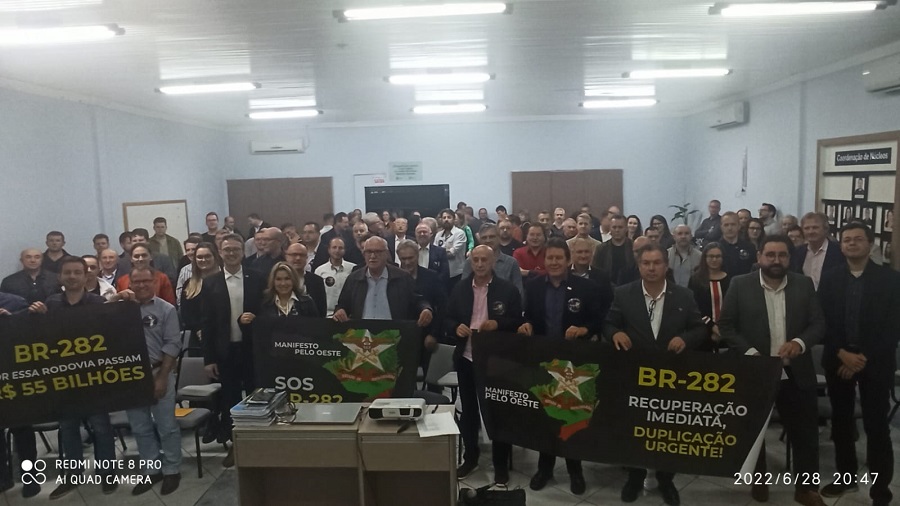 Entidades empresariais do Oeste Catarinense fazem moção de apelo pela BR-282