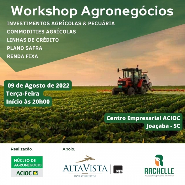 Núcleo de Agronegócio e Alta Vista Investimentos promovem encontro sobre Linhas de crédito e opções de investimentos