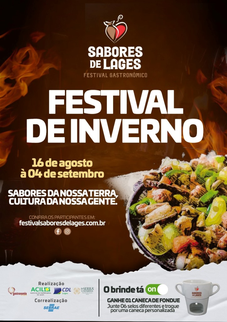 Festival gastronômico Sabores de Lages inicia na próxima semana em Lages