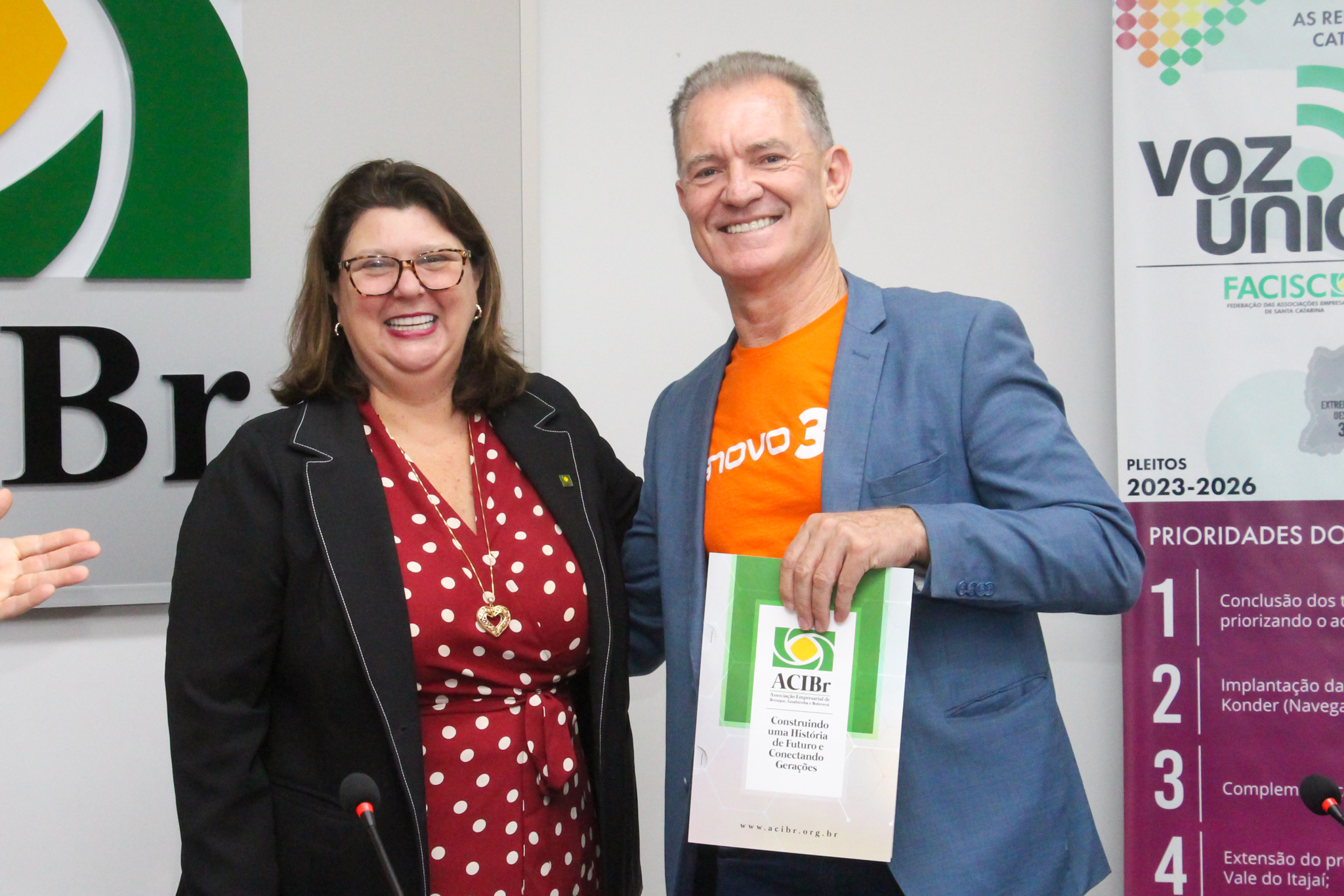 ACIBr recebe candidato Odair Tramontin