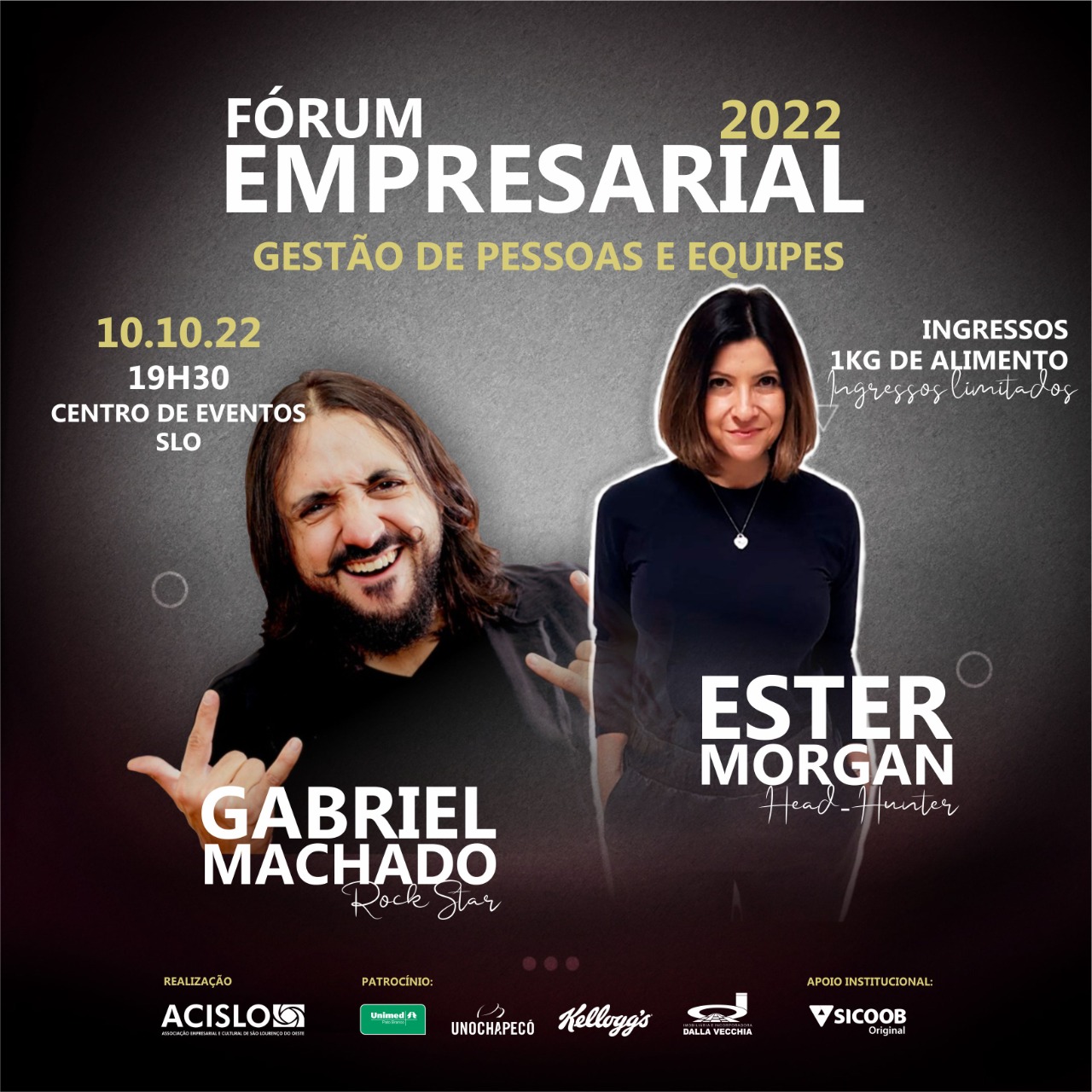 Acislo realiza 23ª edição do Fórum Empresarial em outubro Acislo realiza 23ª edição do Fórum Empresarial em outubro
