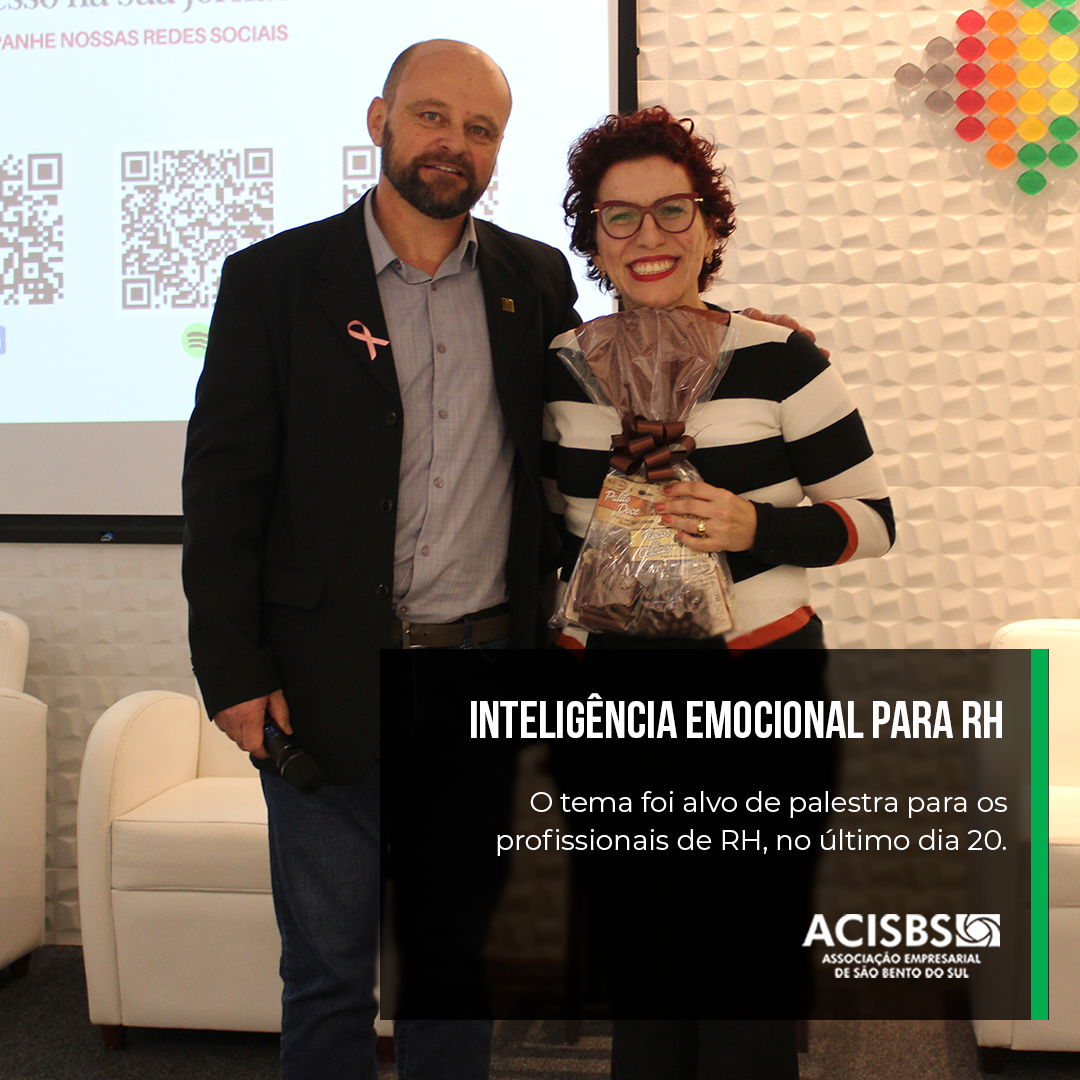 Inteligência Emocional é foco de Encontro com RHs na ACISBS Inteligência Emocional é foco de Encontro com RHs na ACISBS