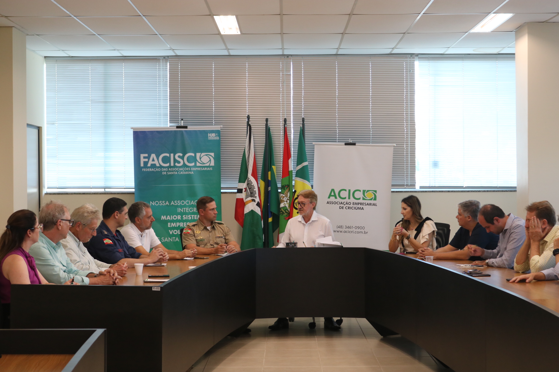 Segurança pública pauta reunião da diretoria da Acic Criciúma
