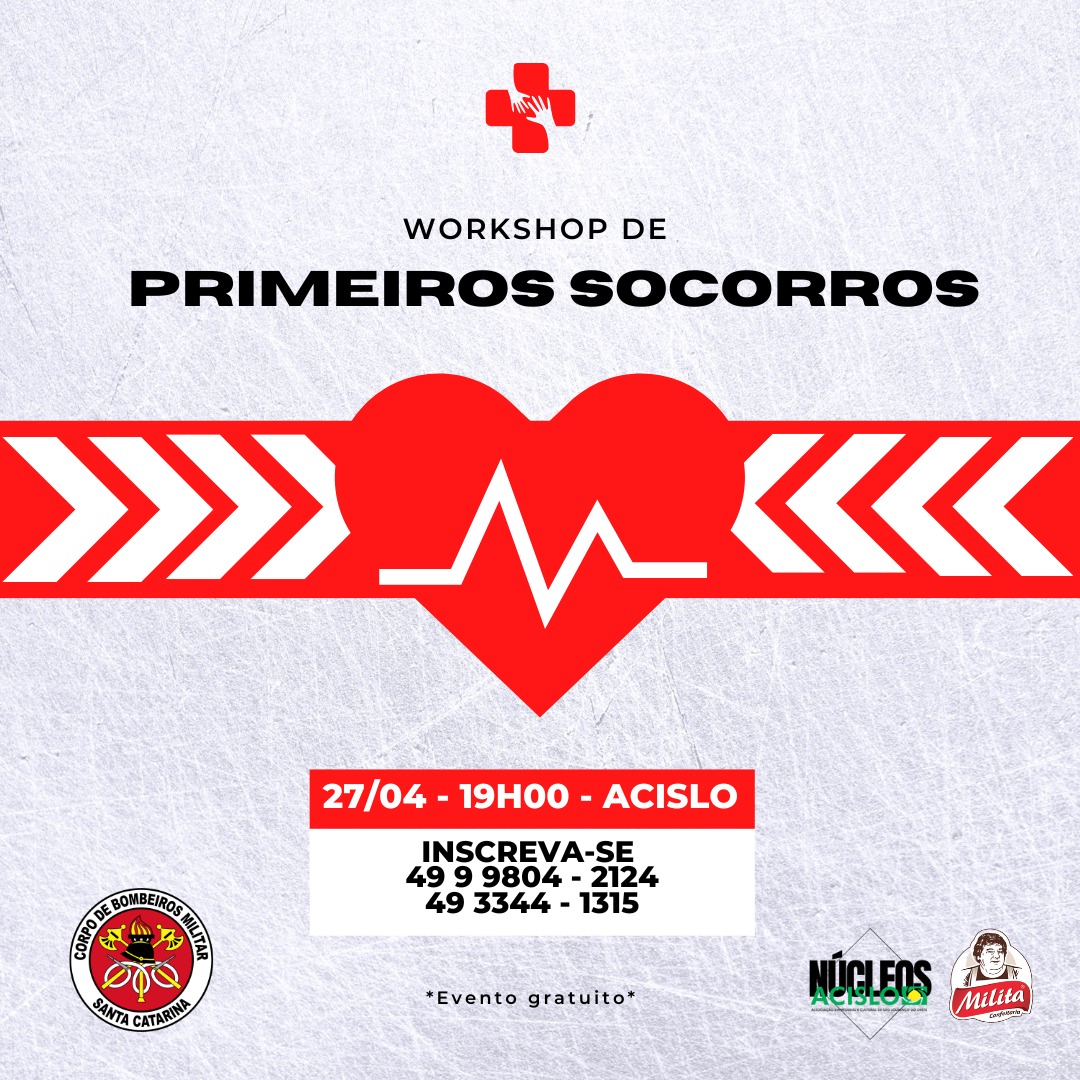 Em abril, Acislo realiza workshop sobre primeiros socorros