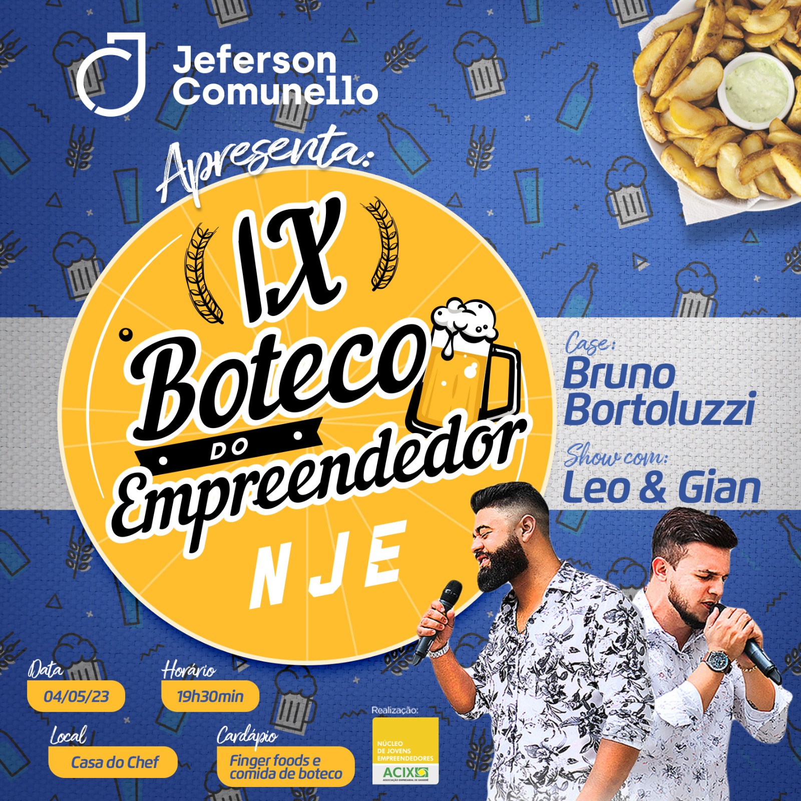 Núcleo de Jovens empreendedores de Xanxerê realiza 9 ª edição do Boteco do Empreendedor
