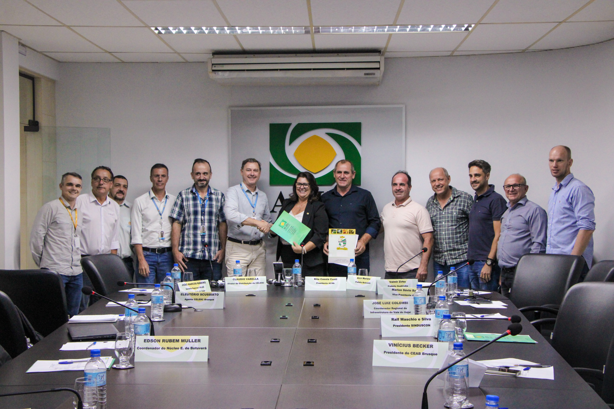 ACIBr recebe visita de representantes da CELESC